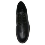 Ανδρικά παπούτσια δετά Cabrini K5.M Γνήσιο δέρμα, μαύρο.