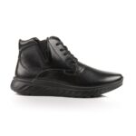 BOXER Shoes 19135 10-011 Ανδρικά Μποτάκια Μαύρο Δέρμα.