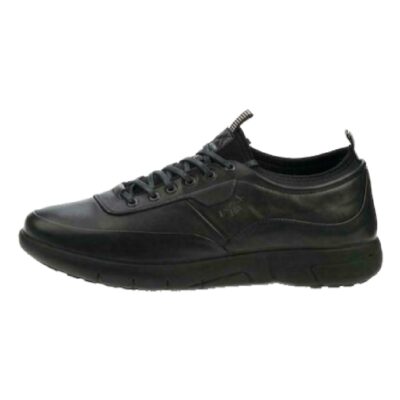 Δερμάτινα Ανδρικά Sneakers 19119-10-011 Μαύρο Δέρμα