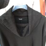 Γυναικεία Μπλούζα Πλεκτή Με Ξεχειλωτό Γιακά PRN 14361.BLC Μαύρο, One Size
