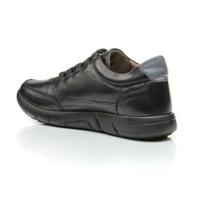 Δερμάτινα Ανδρικά Sneakers BOXER, 19147 10-011, Μαύρο