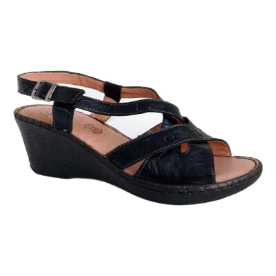 Γυναικεία Δερμάτινα Πέδιλα BOXER Shoes 82835 17-511 Μαύρο