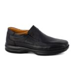 Ανδρικά Ανατομικά BOXER Shoes 12126-15-011 Μαύρο Δέρμα.
