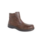 Ανδρικά Δερμάτινα Μποτάκια BOXER Shoes 14744-15-014 Καφέ Σκιές
