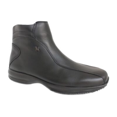 Ανδρικά Δερμάτινα Μποτάκια BOXER Shoes 12130-15-011 Μαύρο.
