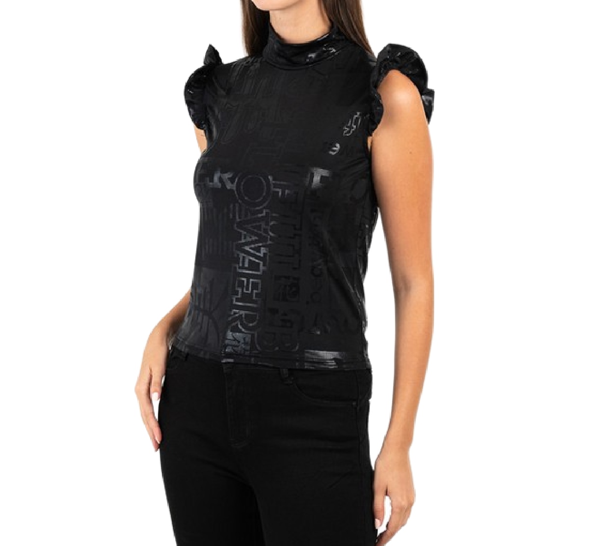 Women's Printed Turtleneck, with 