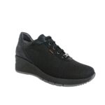 Νέα.Γυναικεία Δερμάτινα Sneaker Ragazza 0329.BL, Μαύρο Χρώμα