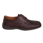Ανδρικά Δετά Υποδήματα BOXER Shoes 13521-15-019 Ταμπά Δέρμα