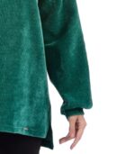 Γυναικεία Μπλούζα Σενίλ Μακριά 15045.P Πράσινη One Size