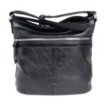Γυναικεία Τσάντα 9058-103.B Ώμου-Χιαστί, Μαύρο χρώμα.