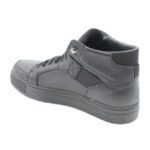 Ανδρικό 72155-721 Μποτάκι Sneaker Δετό, Γνήσιο Δέρμα, Commanhero. Μαύρο