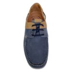 Δετά Ανδρικά Μοκασίνια BOXER Shoes 21117-30-016 Μπλέ Δέρμα Νουμπούκ