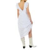 Γυναικείο Φόρεμα Paranoia, Κηπούρ Μισονι Λευκό. ΚΩΔ: 15819
