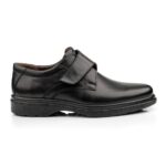 Δερμάτινα Loafers Ανδρικά Παπούτσια με Αυτοκόλλητο. Boxer 19251-10-011 Μαύρο Δέρμα.