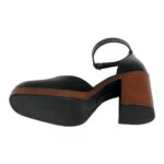 Γυναικεία Παπούτσια με Δέσιμο Αστραγάλου COMMANCHERO 51063-721 Μαύρο Δέρμα.